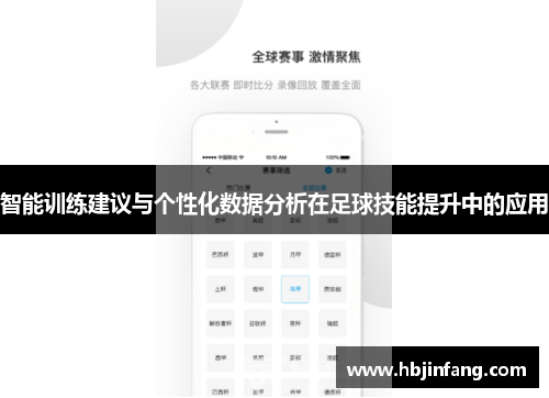 智能训练建议与个性化数据分析在足球技能提升中的应用